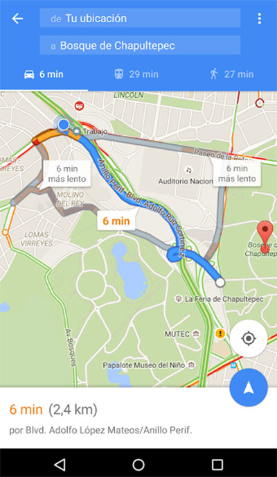carriles1 Google Maps: una herramienta imprescindible